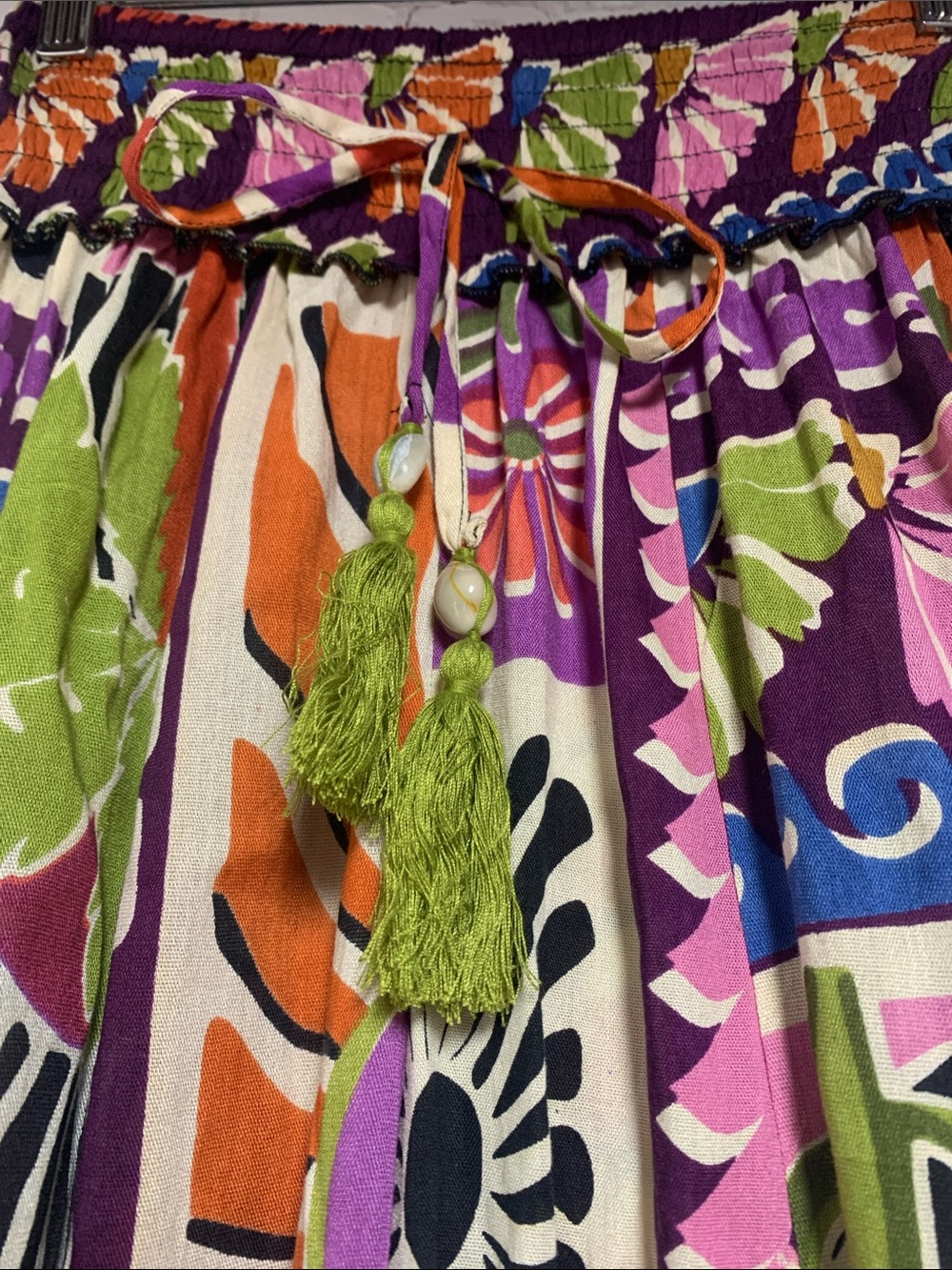 True Destination Hawaiian Wide Leg Pants Size XS - Picture 3 of 5